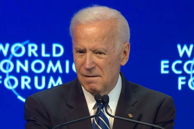 Mr Biden said that all nations would have to face the same path as the US
