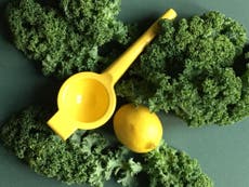 Kale with lemony vinaigrette recipe
