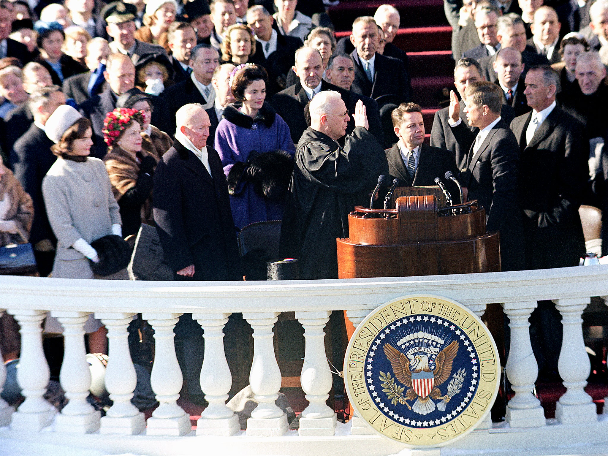 John F Kennedy made a memorable speech at his inauguration in 1961 (Getty/Bettmann Archive)