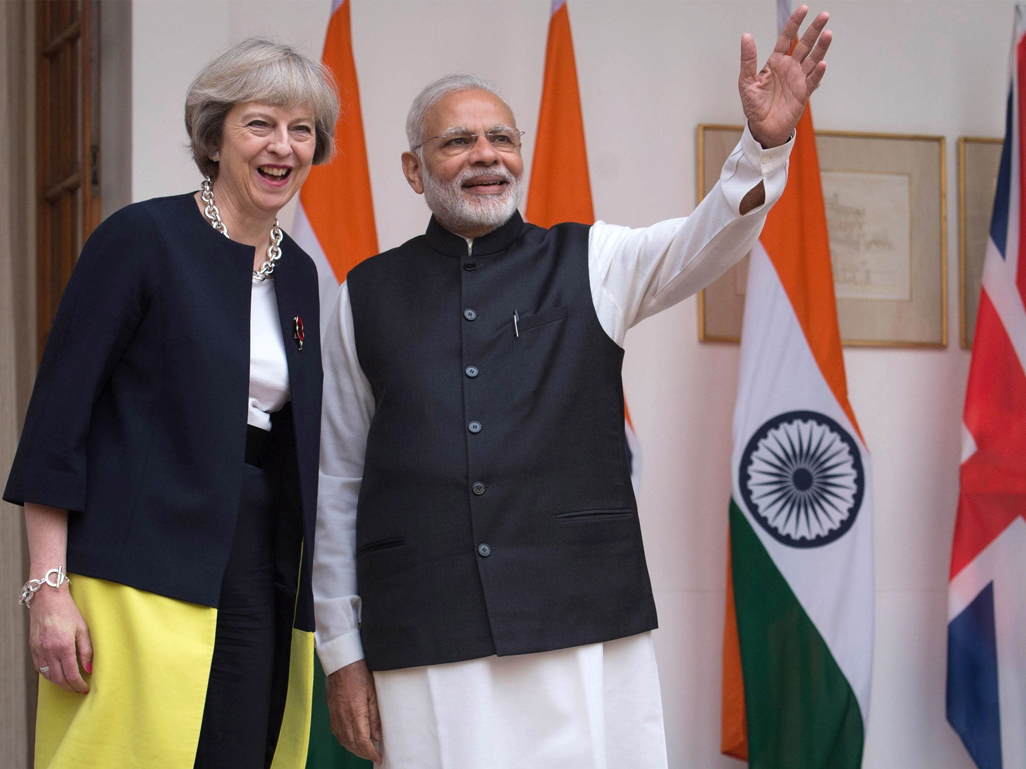 The Conservatives have been consolidating ties with India's Narendra Modi