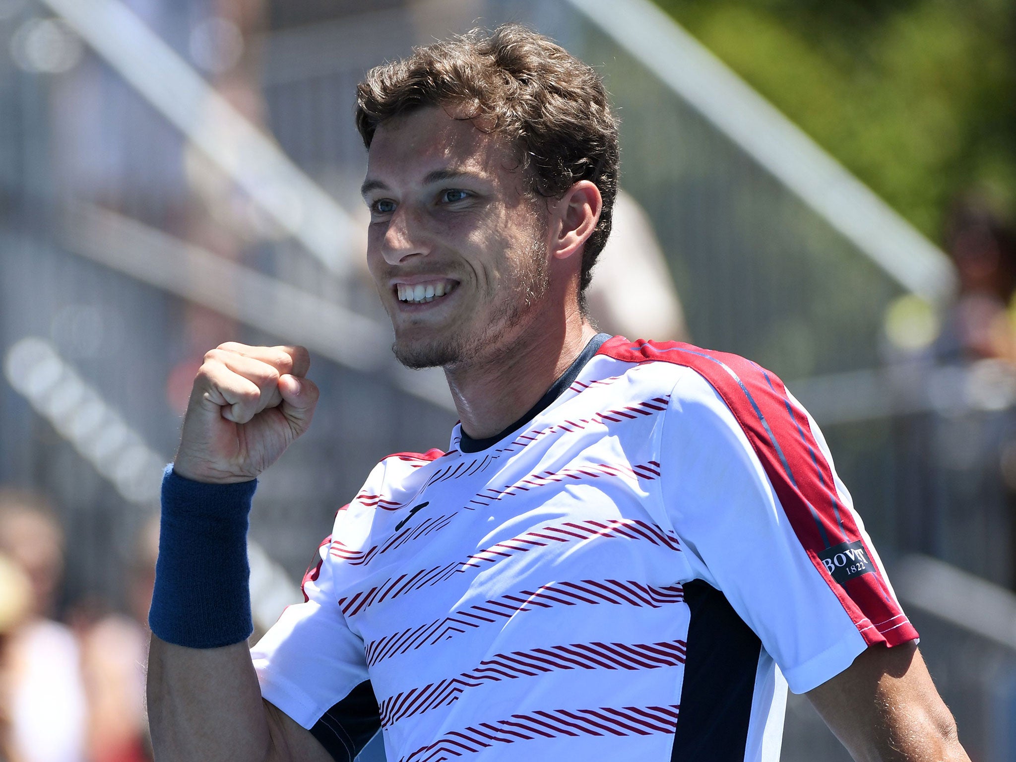 &#13;
Carreno Busta goes on to face Denis Istomin, who knocked out Novak Djokovic on Thursday &#13;