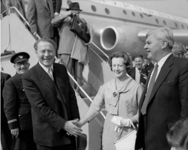 Hugh Gaitskell, by then Labour leader, with Barbara Castle and Nye Bevan, 1959: Getty