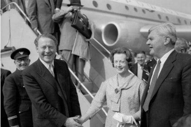 Hugh Gaitskell, by then Labour leader, with Barbara Castle and Nye Bevan, 1959: Getty