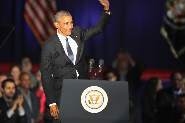 Obama gave his farewell speech in Chicago, the birthplace of his fateful political career