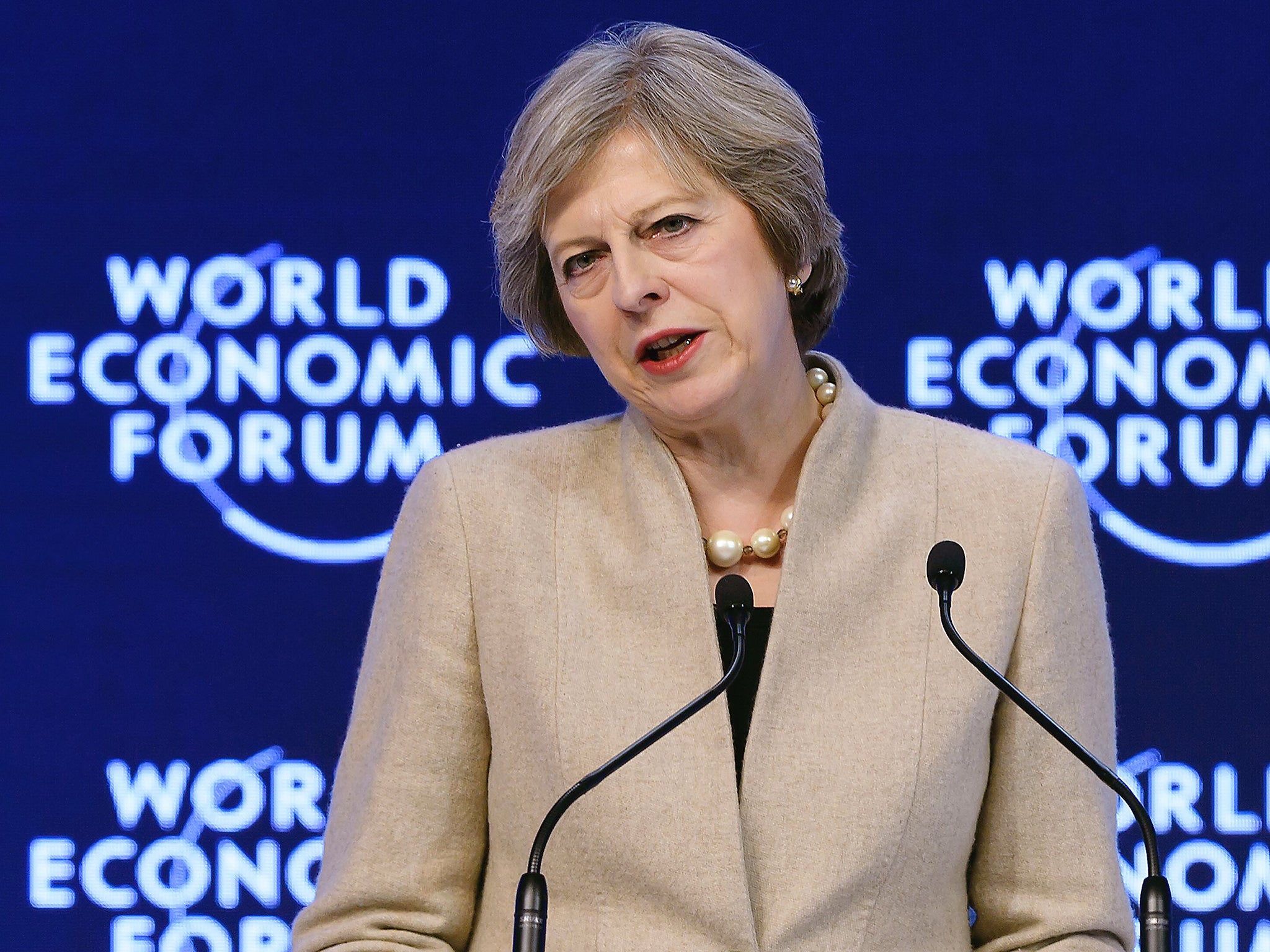 May has warned that she would walk out of the EU negotiations if a bad deal were on offer and change the UK’s economic model