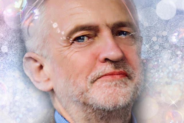 Jeremy Corbyn, as 'beautified' by Meitu and Indy100