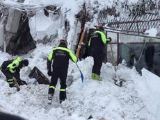 Survivors pulled out of Italian hotel destroyed by avalanche 