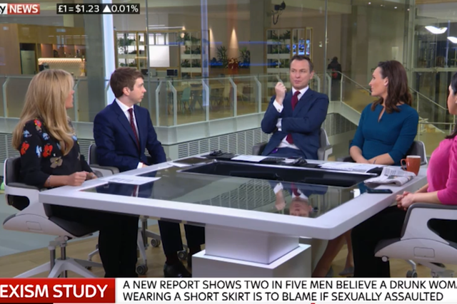 A Sky News spokesperson told The Independent Dixon was simply playing devil's advocate