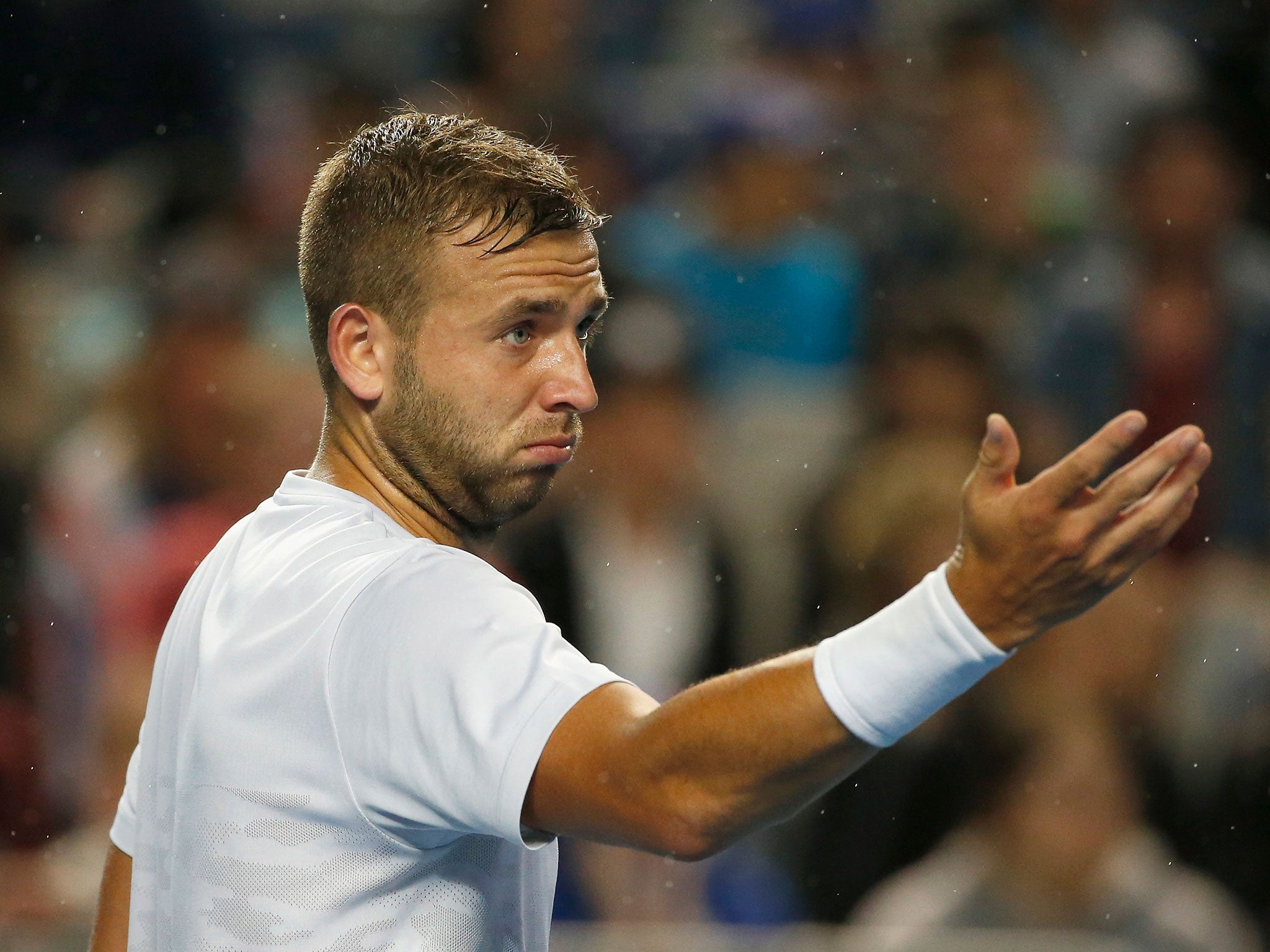 Dan Evans was furious by heckling from Bernard Tomic's entourage and also a recent incident with Kevin Pietersen