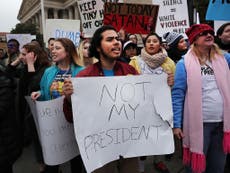 Almost 100 protesters arrested in first hours of Trump presidency