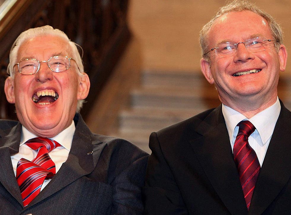Northern Ireland's First Minister Ian Paisley and Deputy First Minister Martin McGuinness