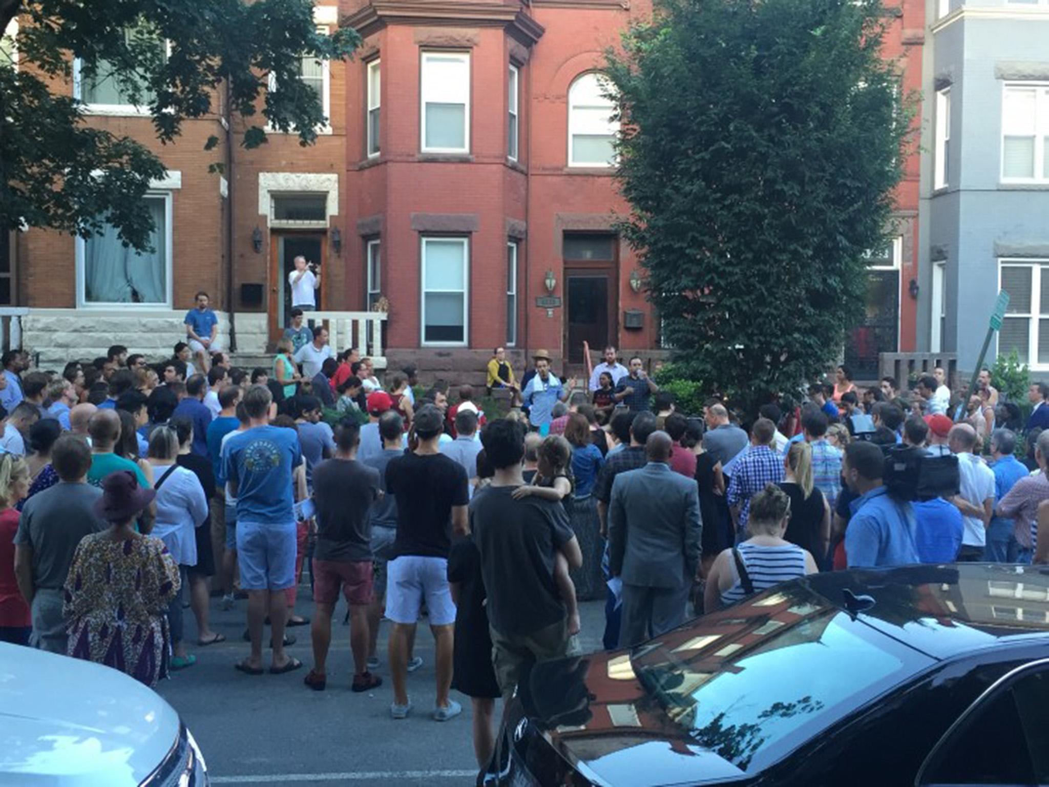 Neighbours, friends and colleagues remembered Rich at a vigil held in his Bloomingdale neighbourhood several days after his death