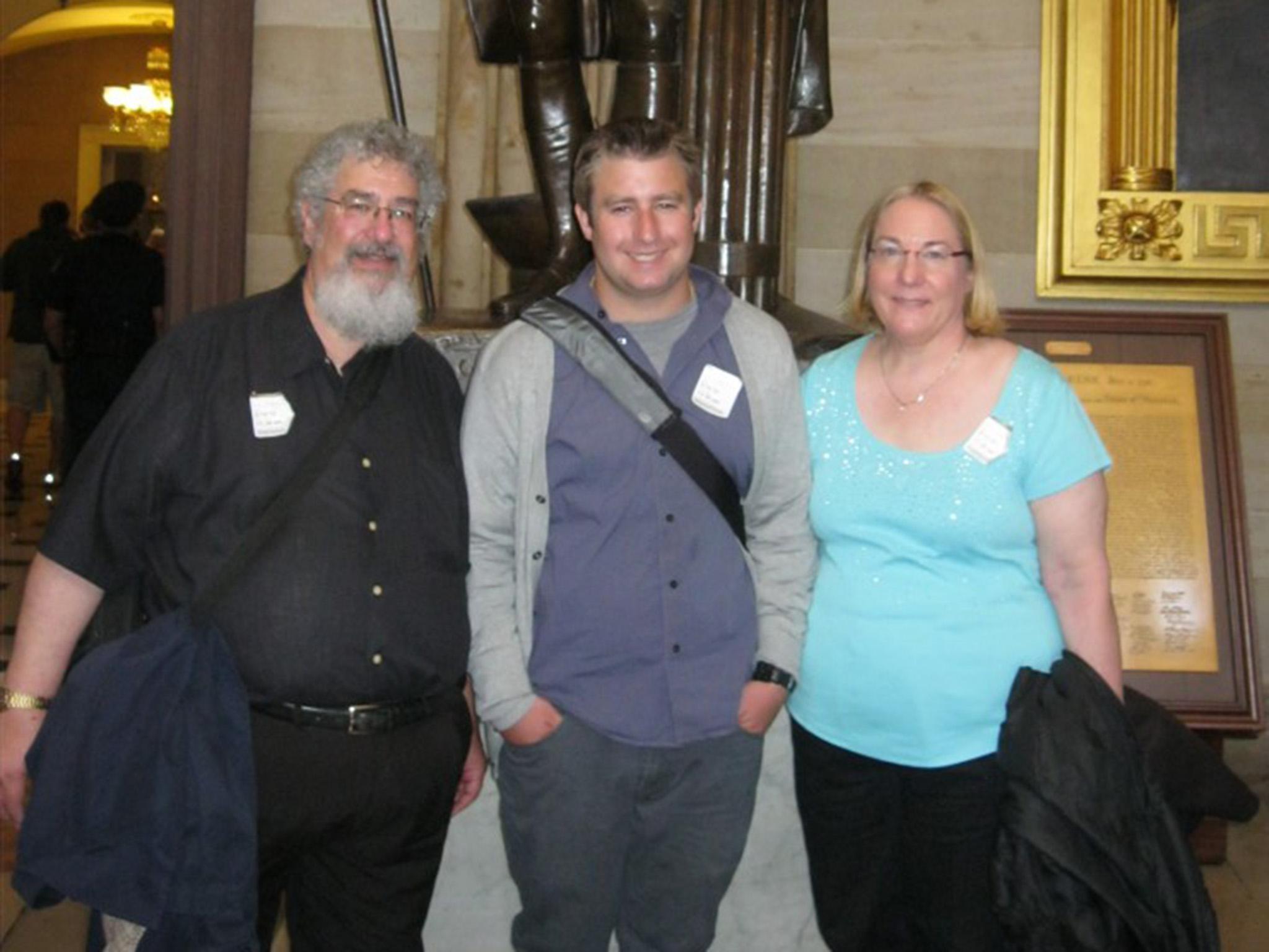 Seth Rich with his parents during a family trip to Washington on the spring of 2013