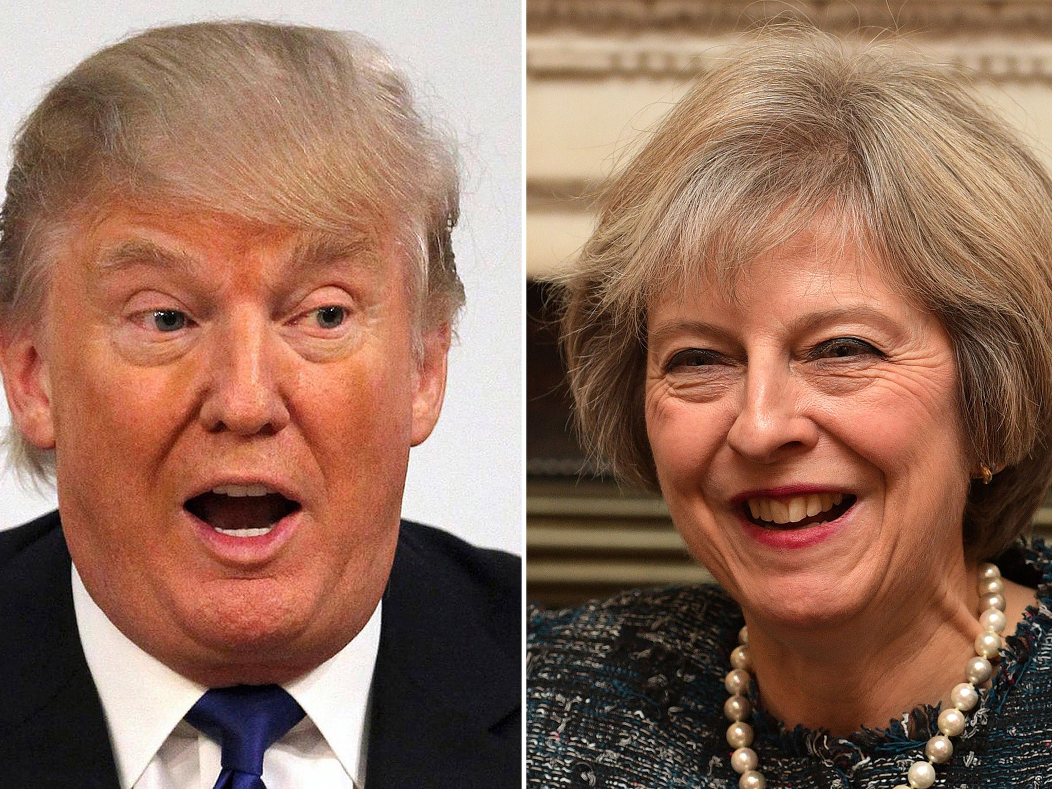 Theresa May is hoping to build a strong relationship with Donald Trump