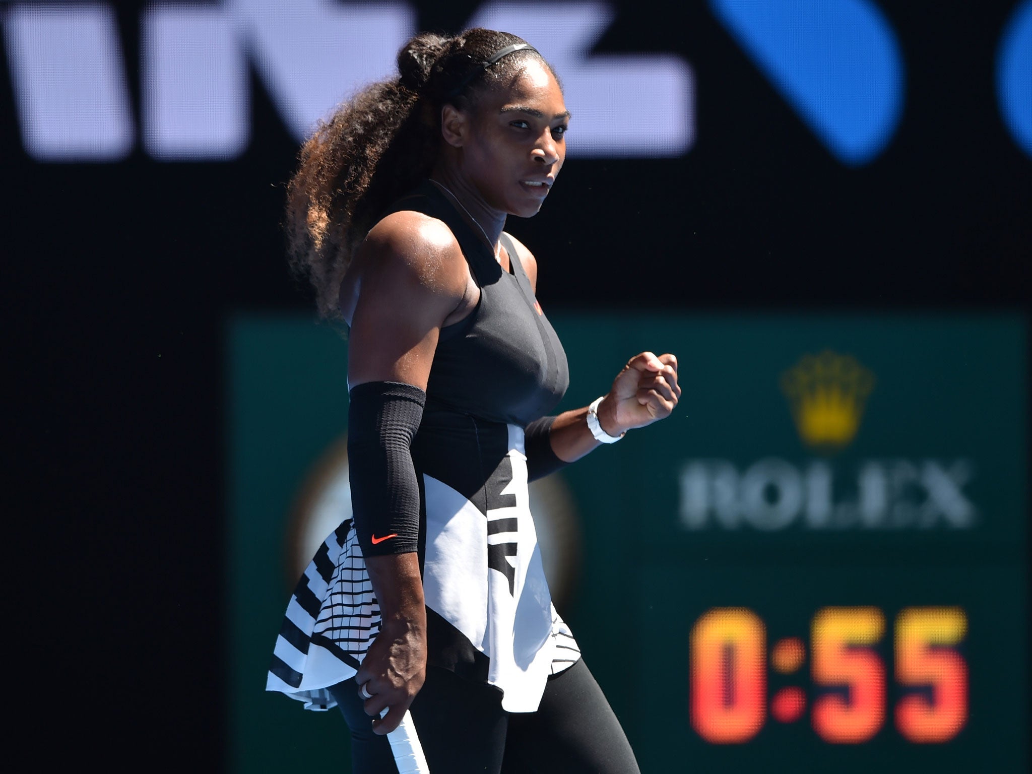 Serena Williams looked back to her bast in Melbourne