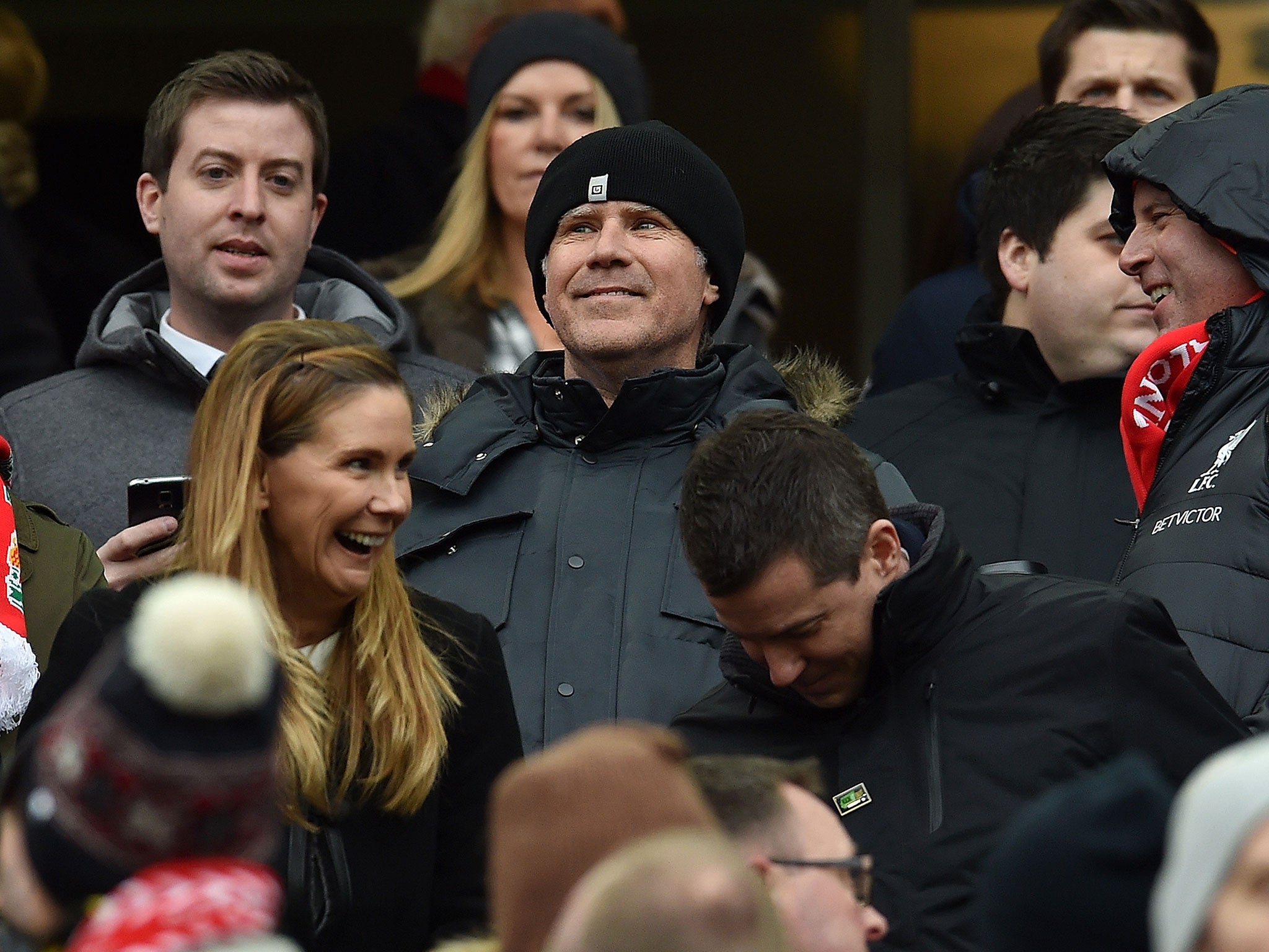 Will Ferrell watches Liverpool's 3-2 defeat by Swansea