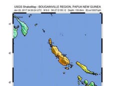 Tsunami warning as large earthquake strikes near Papua New Guinea