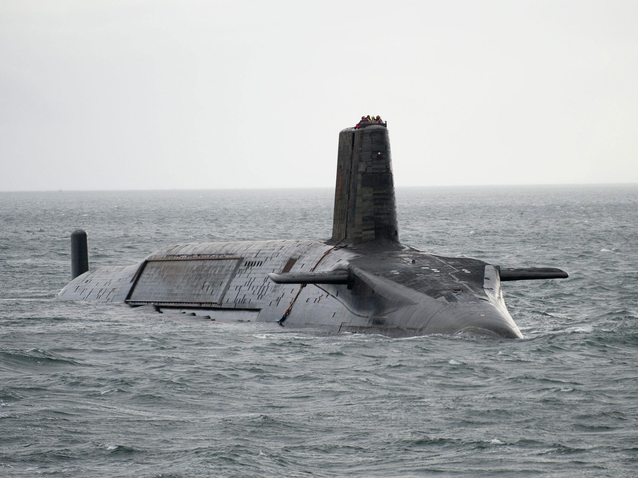 HMS Vengeance carries the Trident ballistic missile, the UK's nuclear deterrent