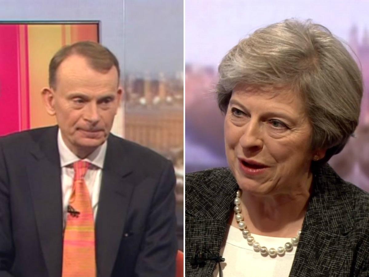 Theresa May refused to answer Andrew Marr four times on whether she knew about the Trident ‘cover-up’