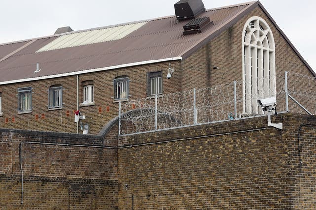 Pentonville Prison, where the activists gathered to pay tribute to transgender inmates