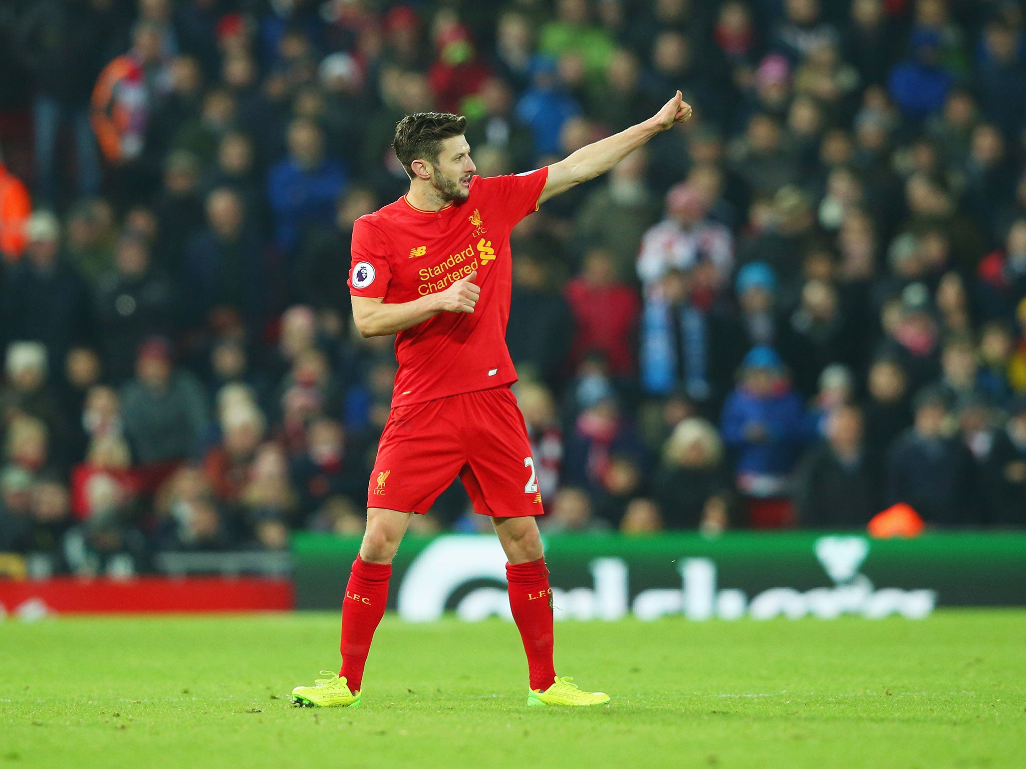 Lallana has been linked to Ligue 1 side PSG