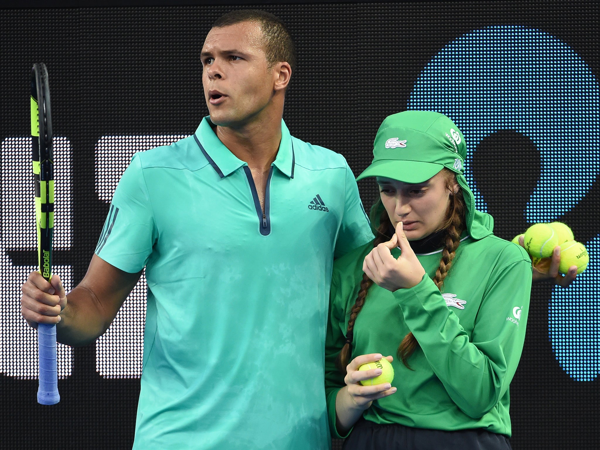 Tsonga noticed that the girl was unwell during his second round match in 2016