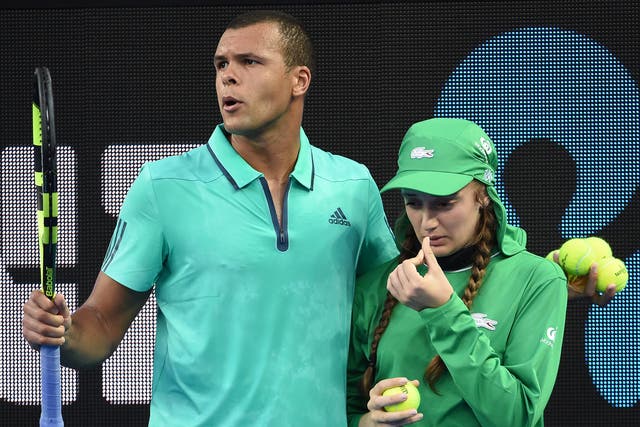 Tsonga noticed that the girl was unwell during his second round match in 2016