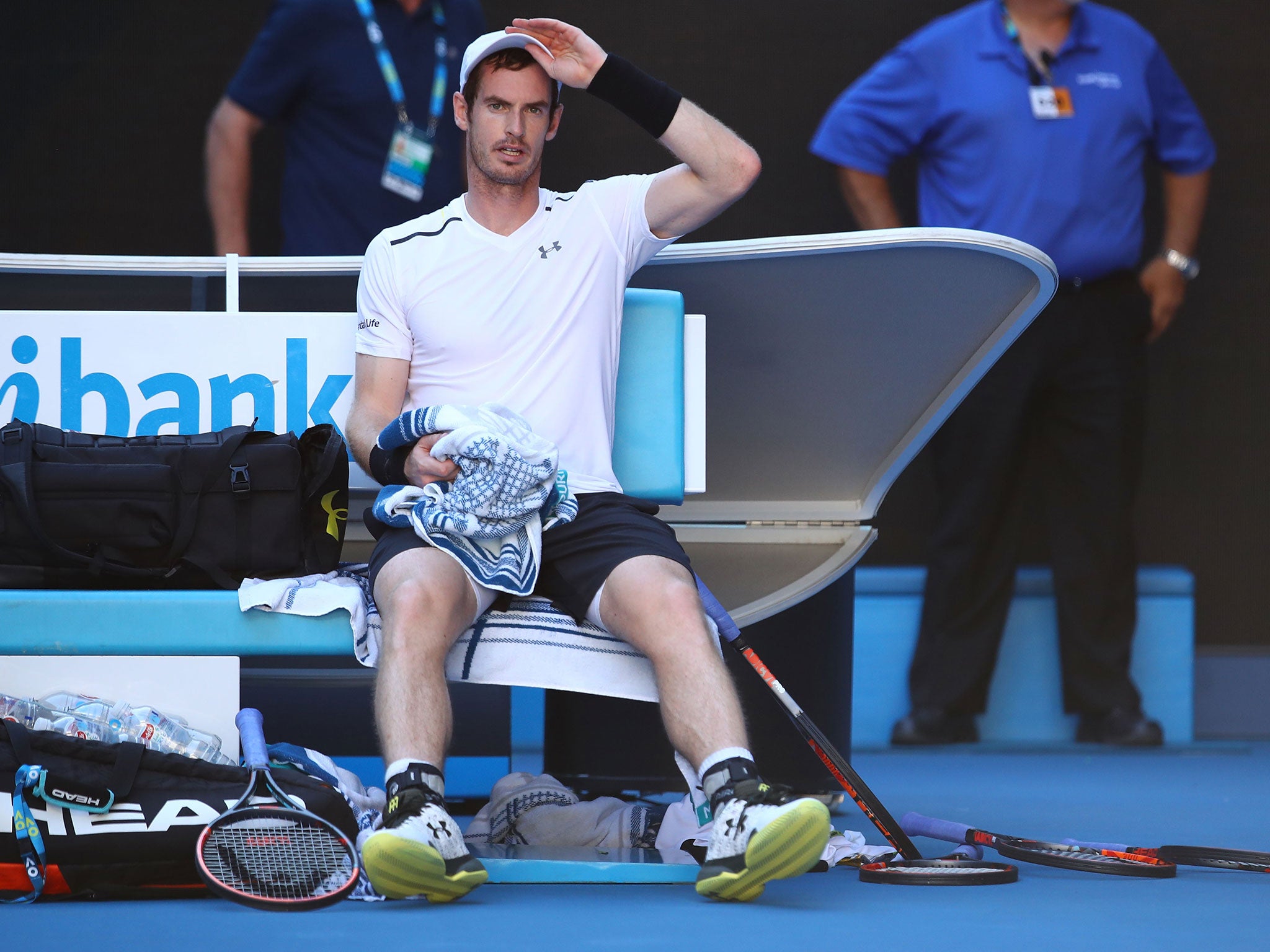 Andy Murray was unable to find a solution to his German opponent's aggressive style of play