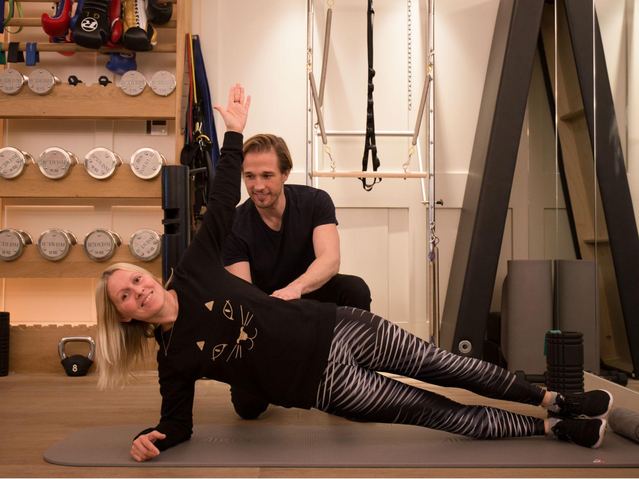 Training with personal trainer Matt Bevan at Bodyism