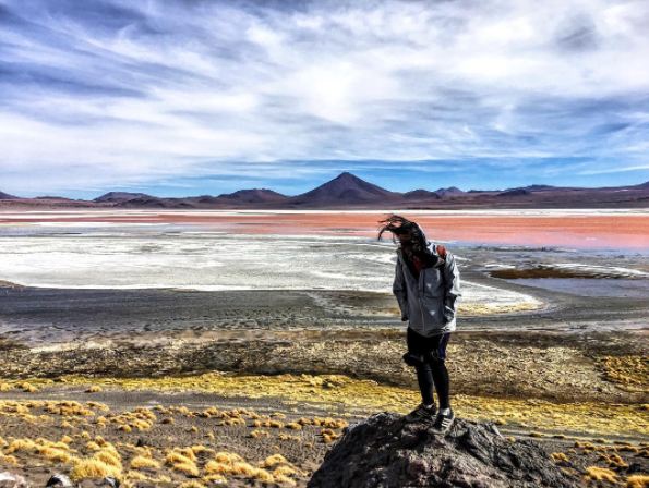 Elijah Solidum at Laguna Colorada, Bolivia