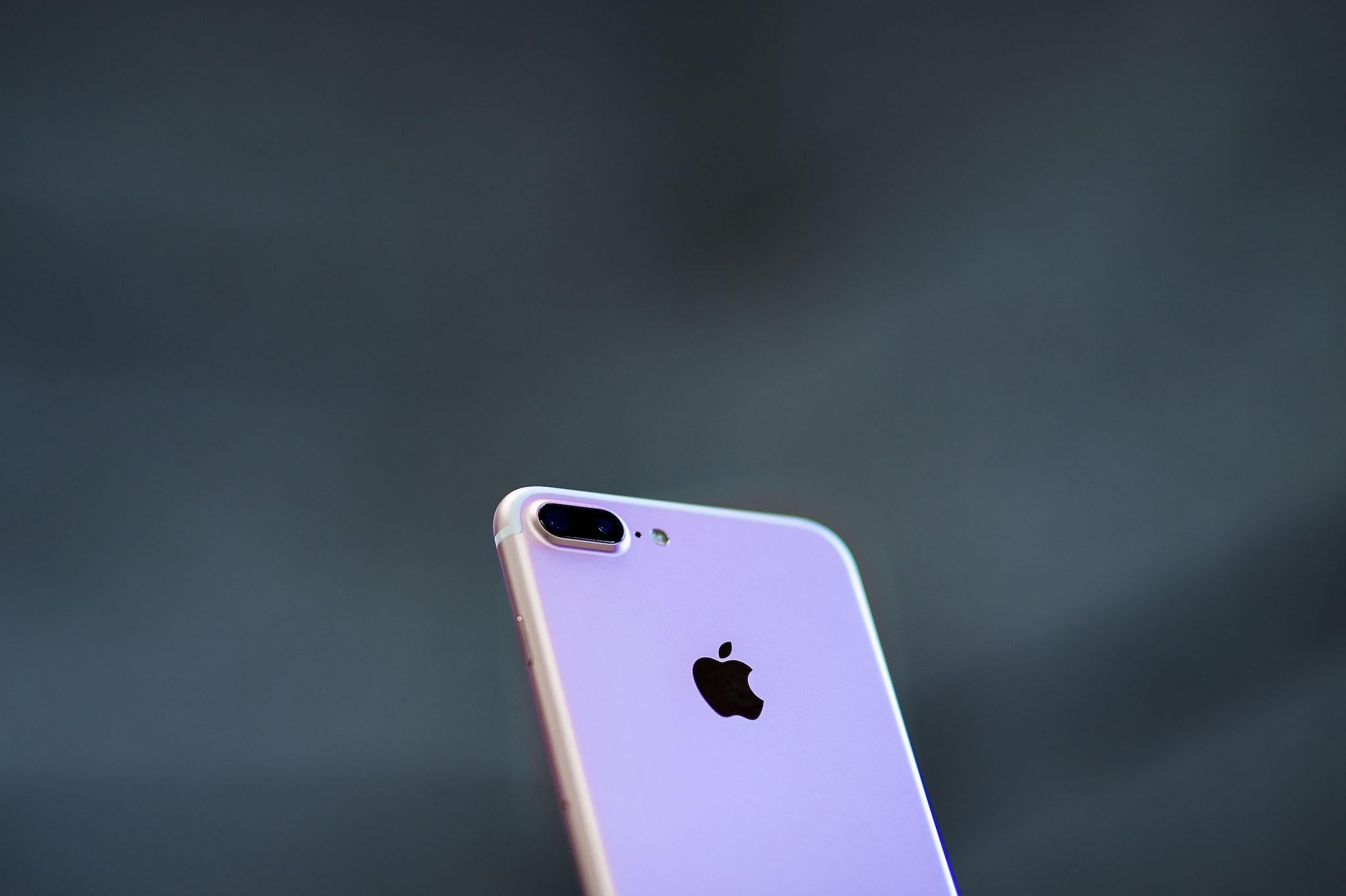 The redesigned phone takes much of its lead from the iPhone 7. The 7 and and 7 Plus, pictured, were released last September