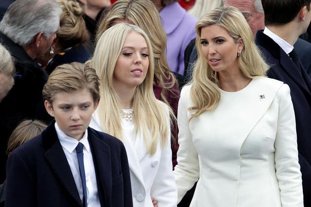 Barron Trump at his father's presidential inauguration