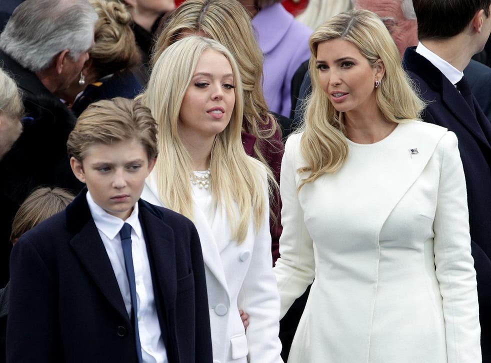 Barron Trump at his father's presidential inauguration