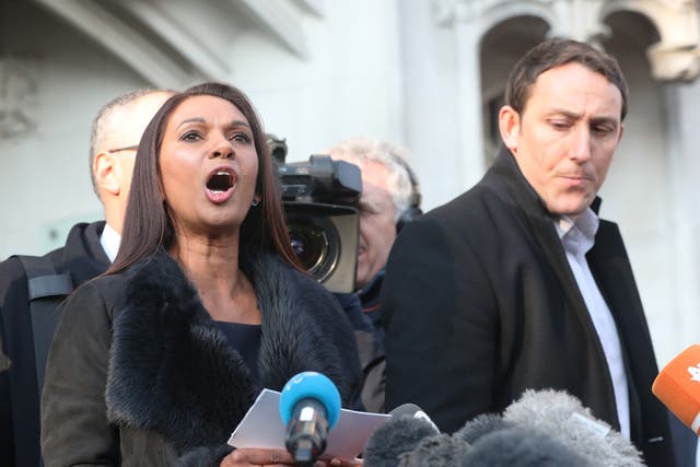 Gina Miller, the campaigner who launced the court case, outside the Supreme Court in London