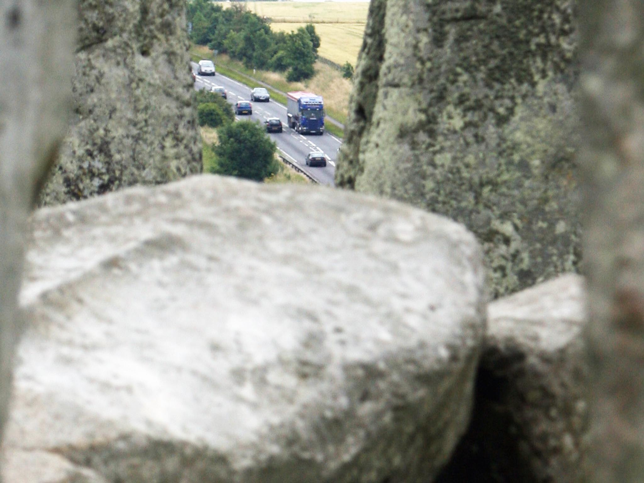 &#13;
Millions pass by the monument in vehicles each year, taking in the sight &#13;