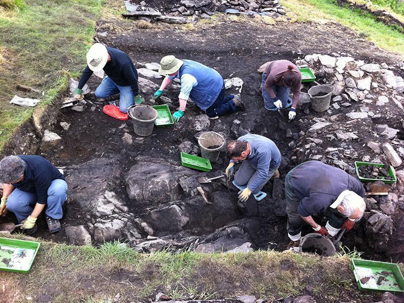 Excavation at Trusty's Hill, which began in 2012, has revealed a complex type of fort, dating back to 600AD
