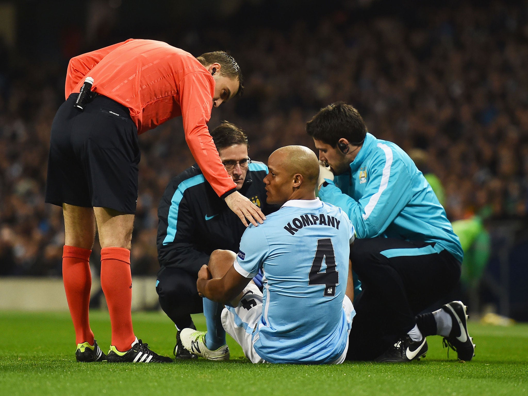 Manchester City's Vincent Kompany is one of the Premier League's most injury-prone players and his club have paid the price - quite literally