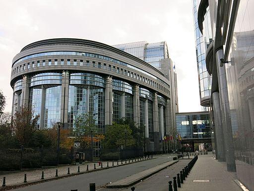 The European Parliament building in Brussels