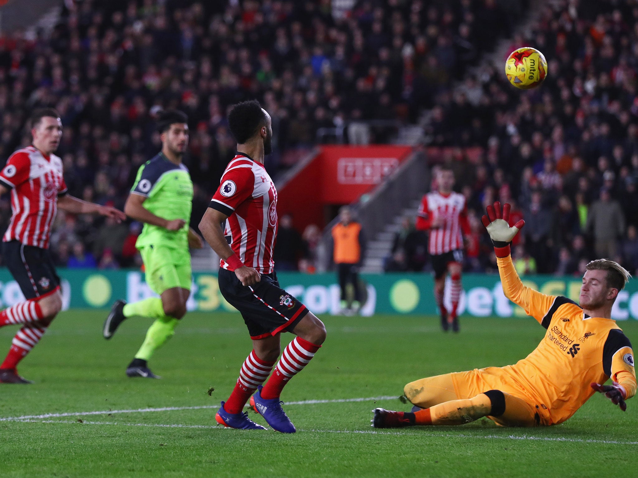 Nathan Redmond's goal handed Southampton victory in the first leg of their EFL Cup semi-final clash with Liverpool