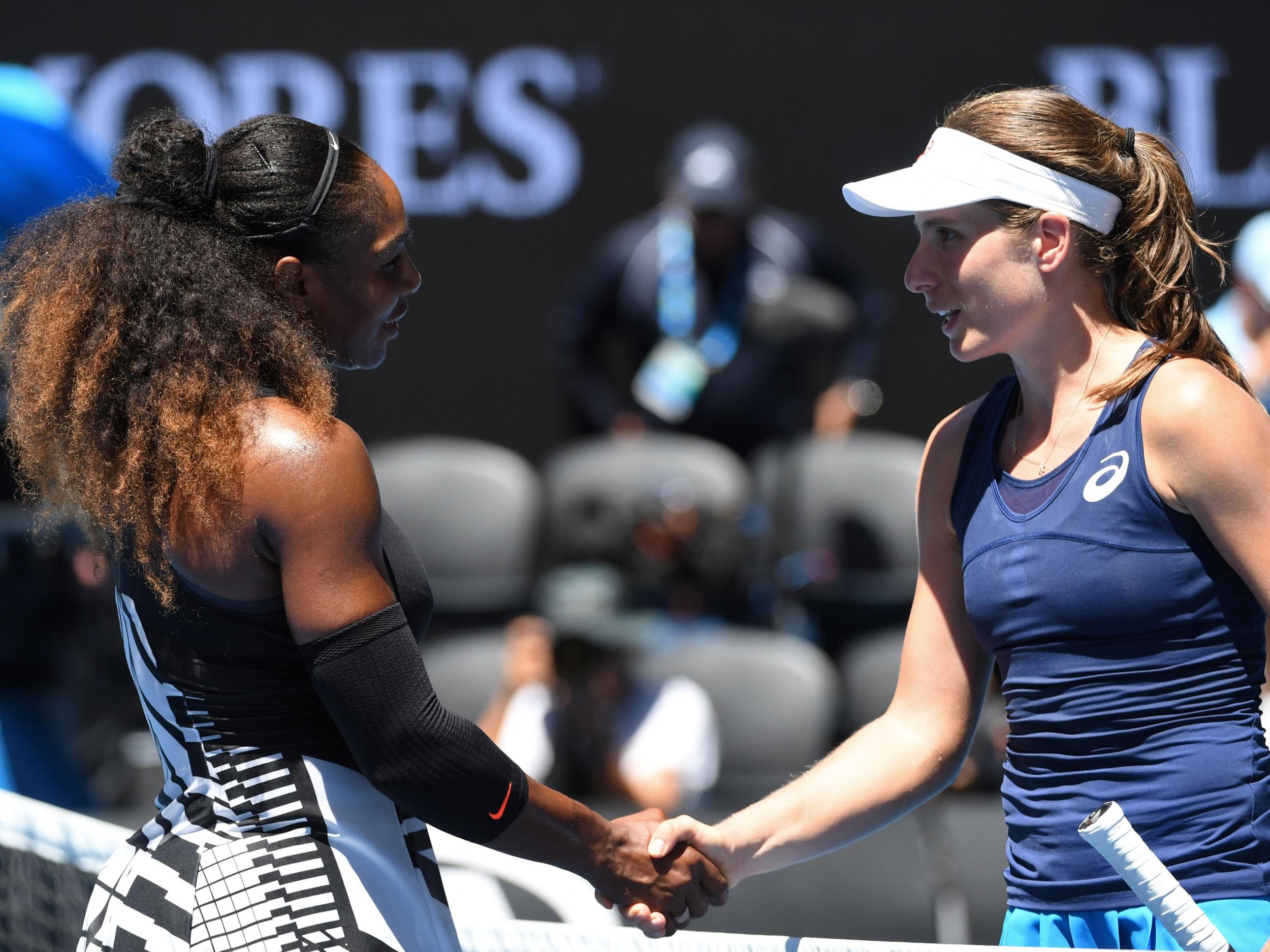 Williams' coach called Konta a future Grand Slam winner