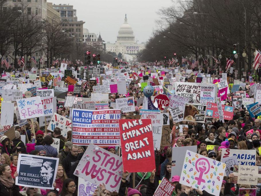 The move came just day's after women march on the US capital and around the world demanding their rights be protected