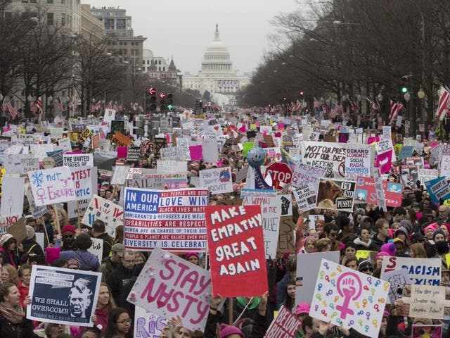 The organisers of the Women's March which brought 600,000 to Washington want American women to refuse all paid and unpaid labour in protest at Donald Trump