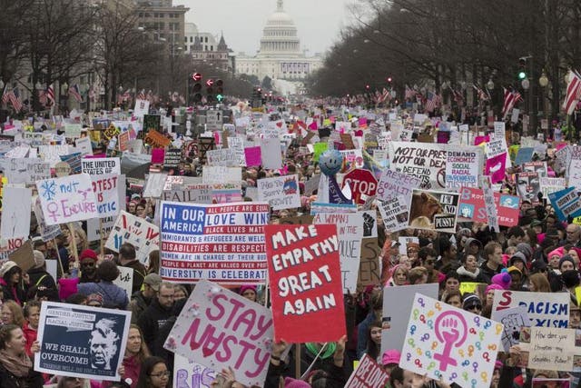 The organisers of the Women's March which brought 600,000 to Washington want American women to refuse all paid and unpaid labour in protest at Donald Trump