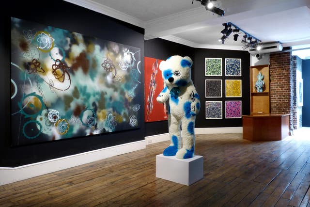 Exhibits at James Lavelle's Daydreaming with... UNKLE exhibition in Soho