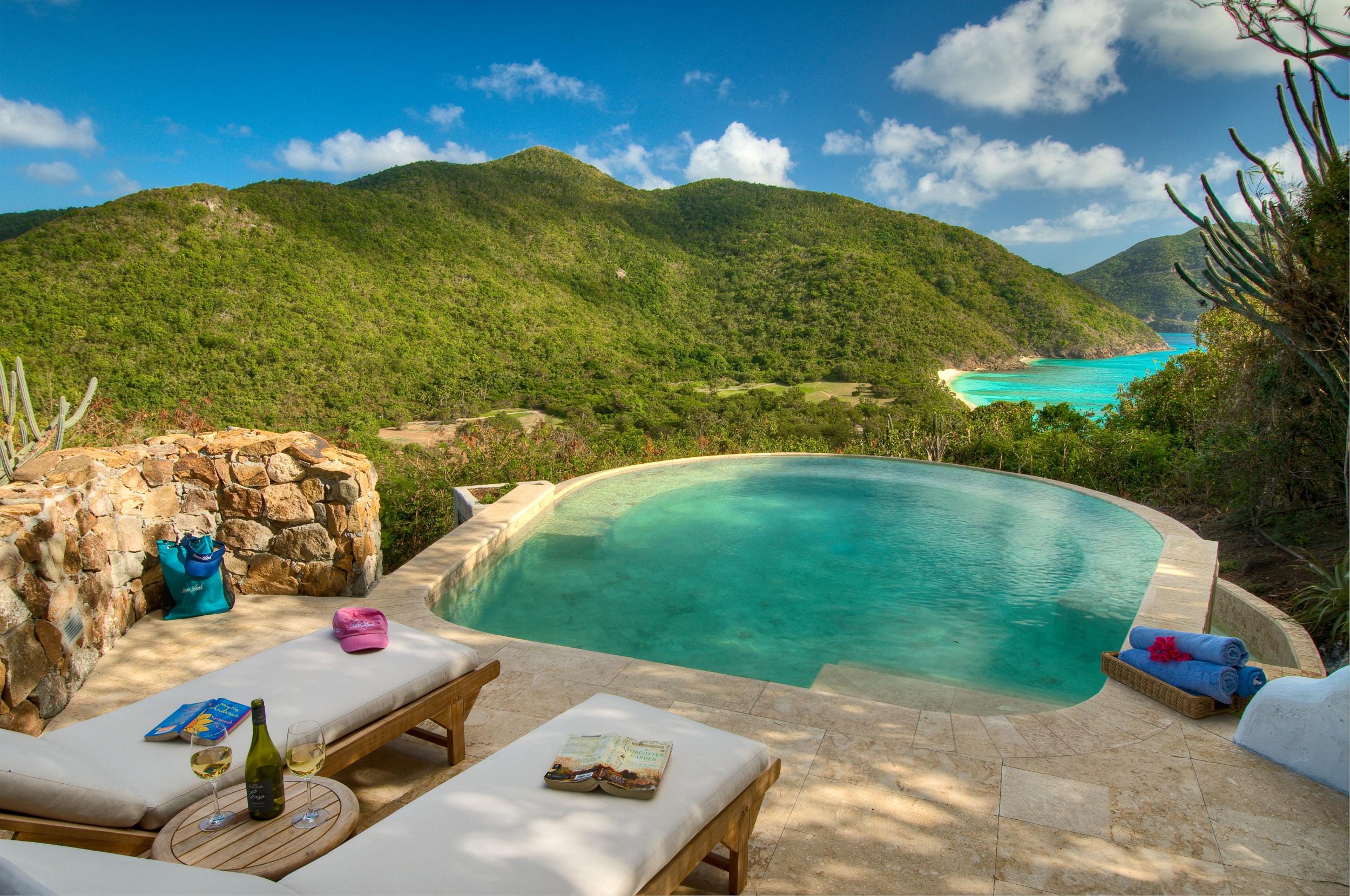 Villas have private infinity pools