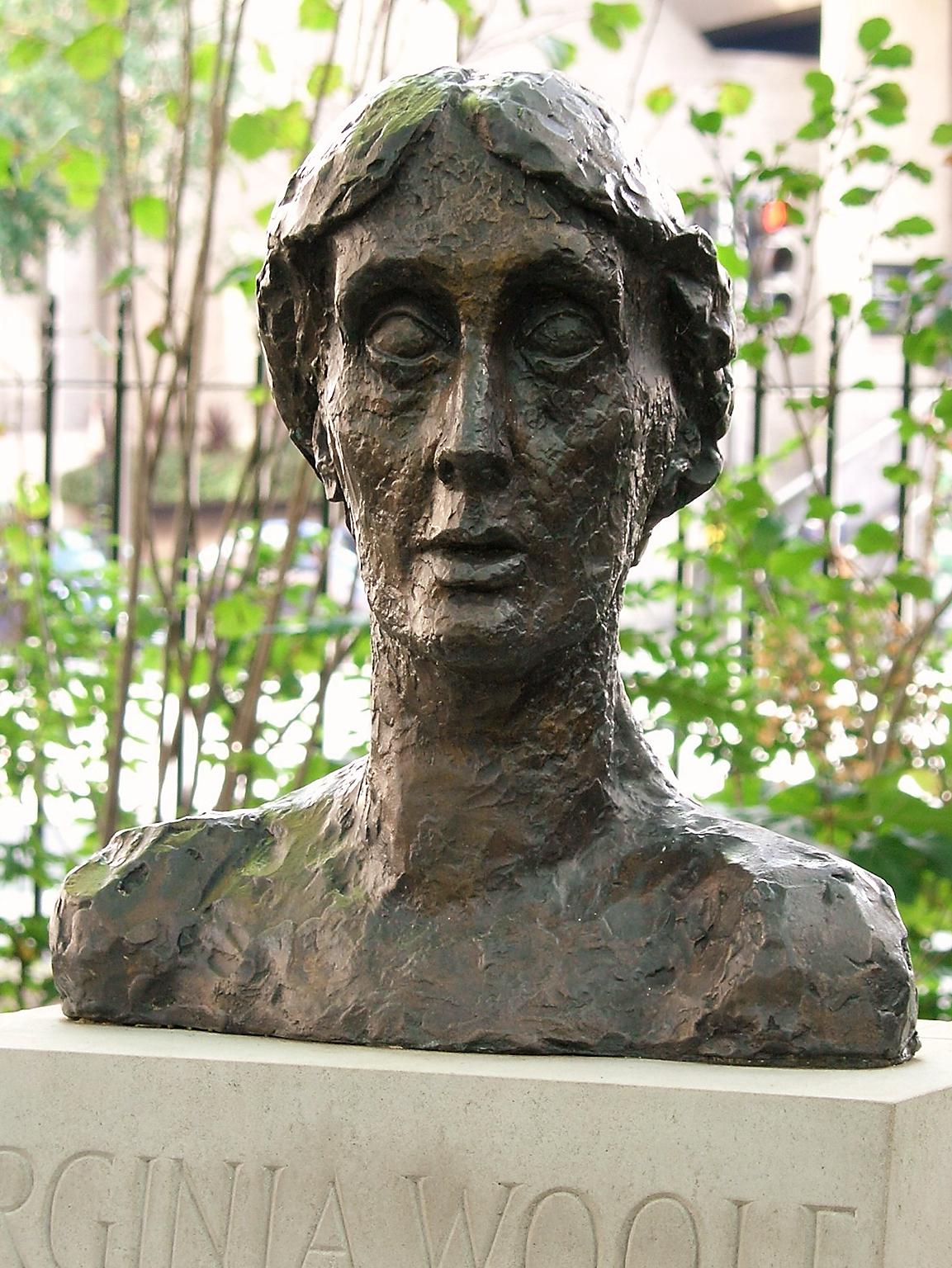 Bust of Virginia Woolf in Tavistock Square, London (Creative commons)