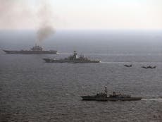 Russian aircraft carrier travels through English Channel