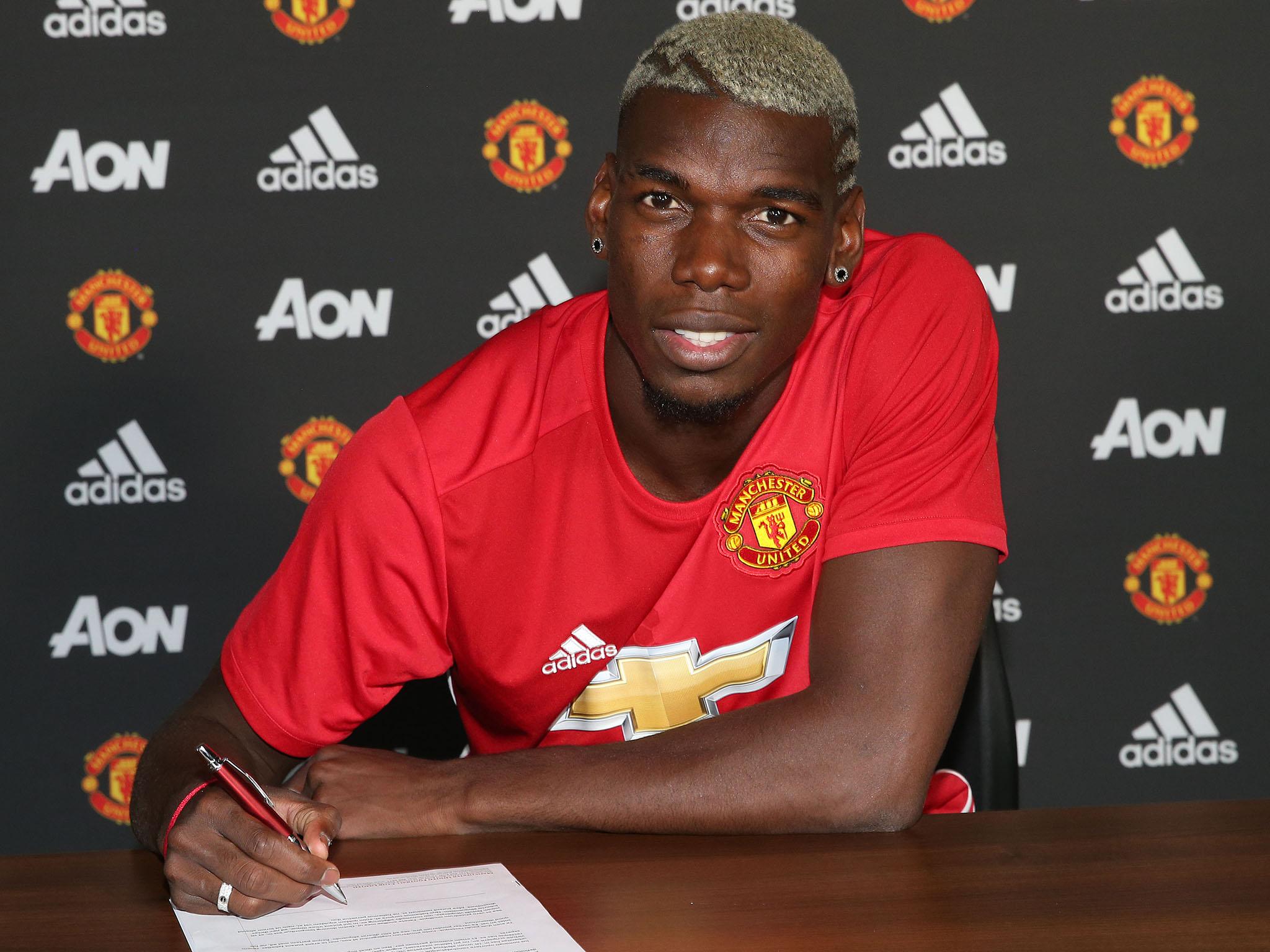 Paul Pogba was the subject of the world's most expensive transfer fee last summer