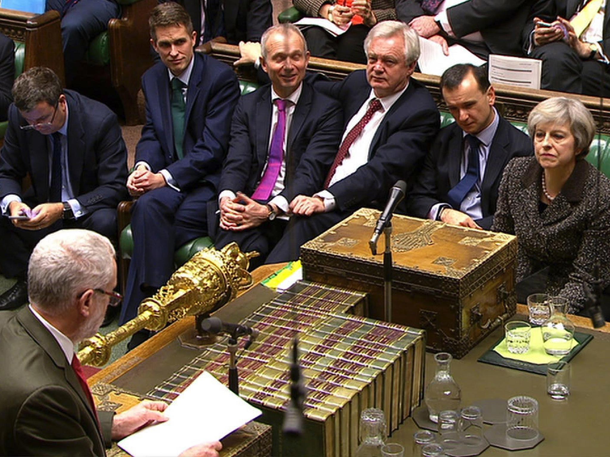 Jeremy Corbyn questions the PM in Parliament