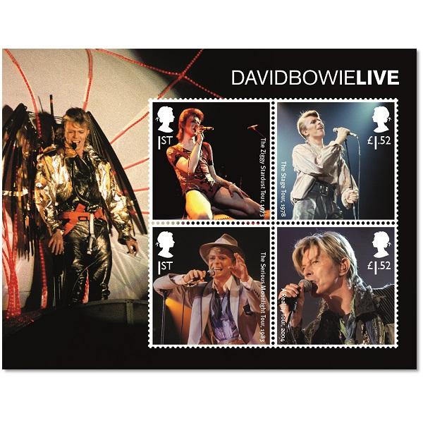 David Bowie live stamps